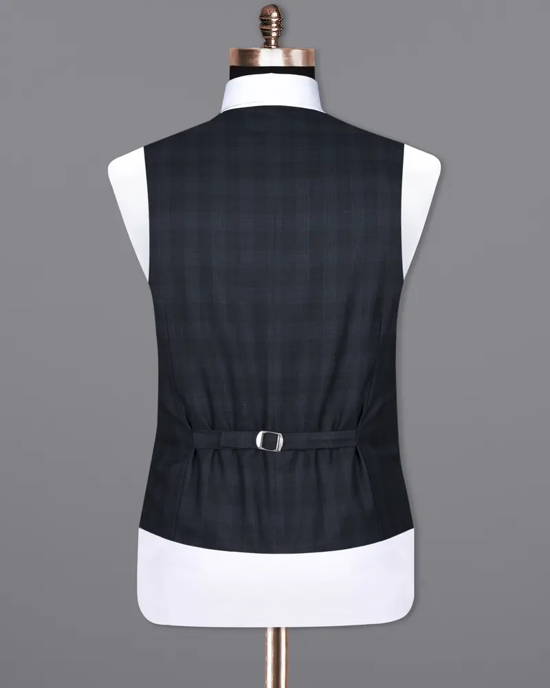 Shark Grey Plaid Woolrich Waistcoat 6