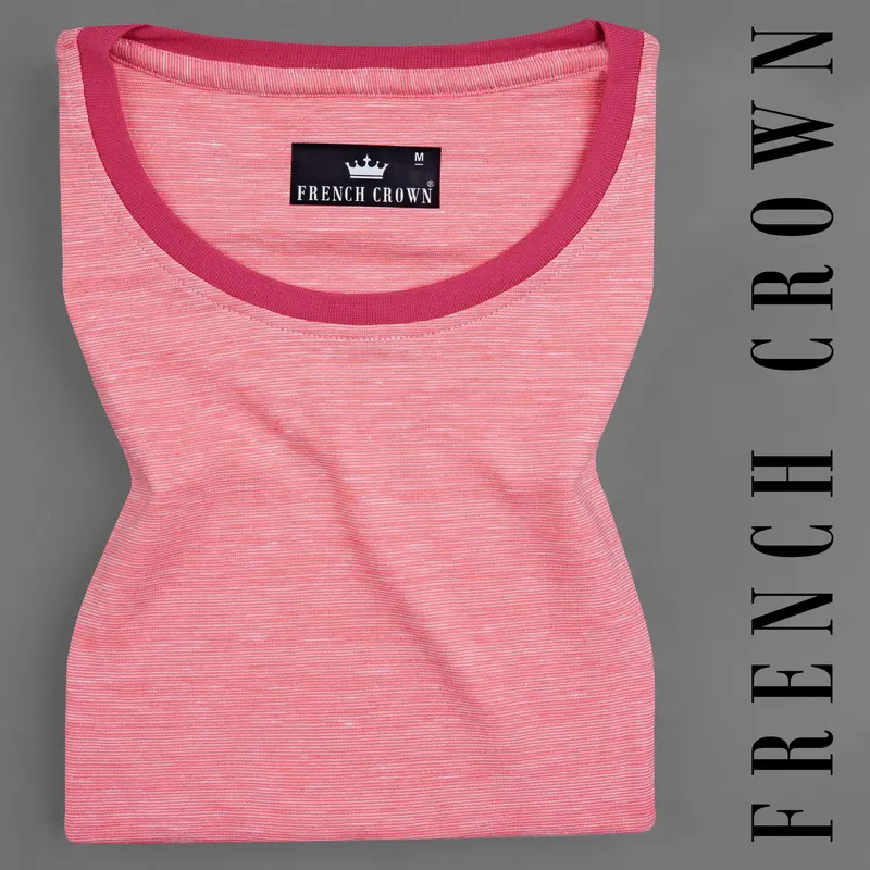 Sherbet Pink Premium Cotton T-Shirt 1