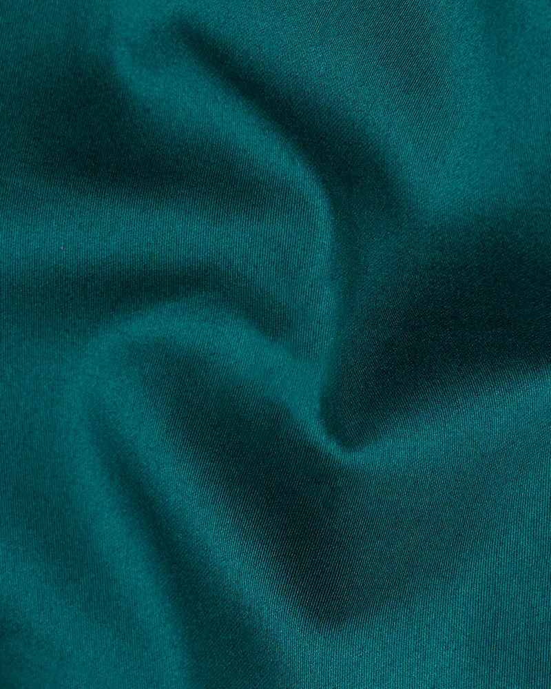 Sherpa Blue Subtle Sheen Snake Pleated Super Soft Premium Cotton Tuxedo Shirt 3