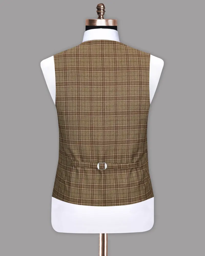 Shingle Fawn With Sand Dune Brown Twill Waistcoat 6