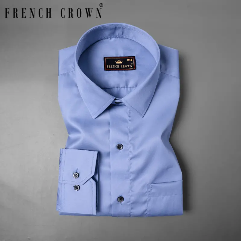 Ship Cove Blue Premium Satin Shirt 1