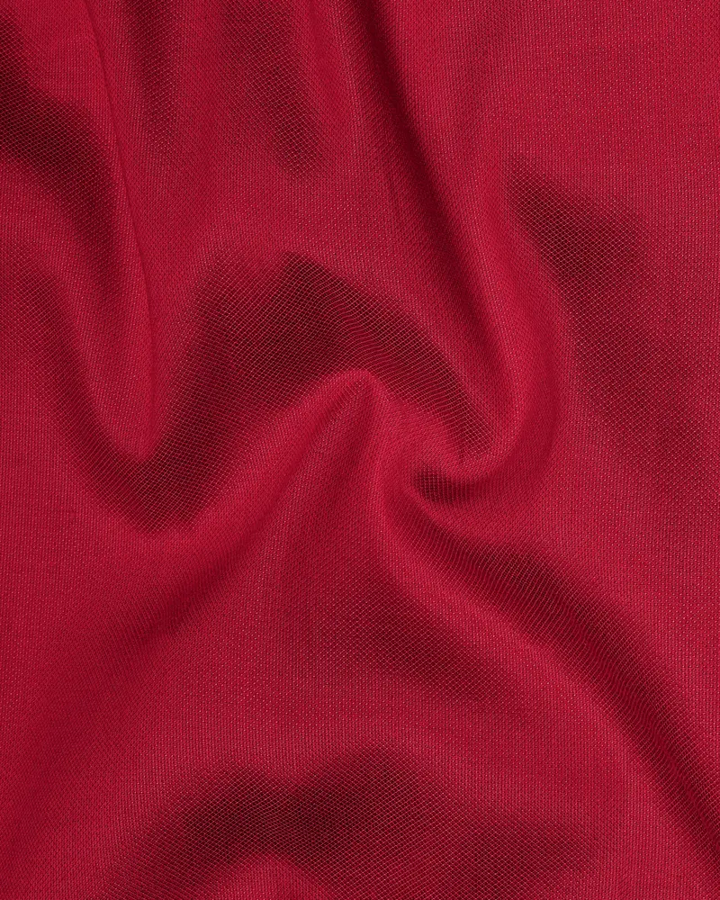 Shiraz Red Dobby Premium Giza Cotton Kurta Shirt 3