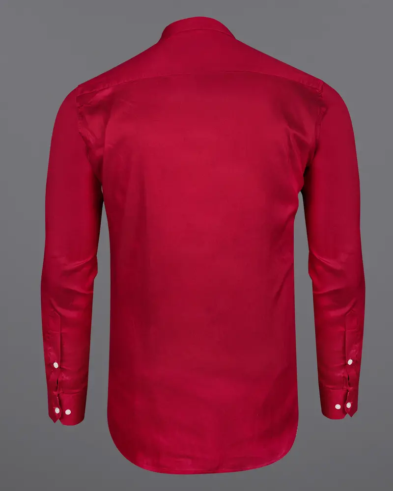 Shiraz Red Dobby Premium Giza Cotton Kurta Shirt 7