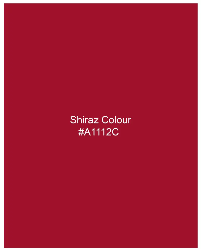Shiraz Red Dobby Premium Giza Cotton Kurta Shirt 9