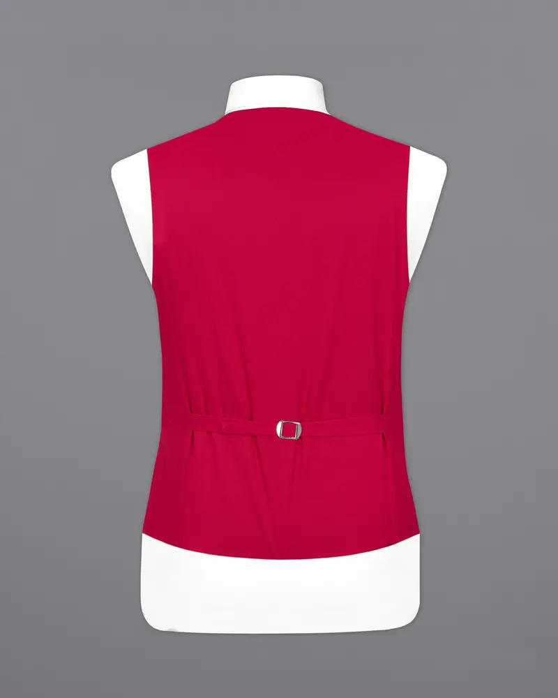 Shiraz Red Premium Cotton Waistcoat 6