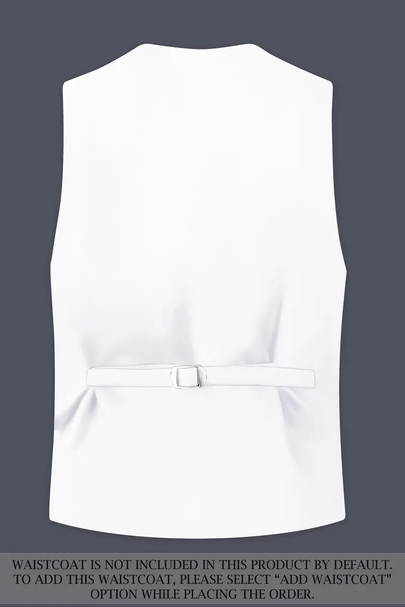 Shiro-Japanese Bright White 4-Way Stretch Wrinkle-Free Wool Rich Double Breasted Suit 17