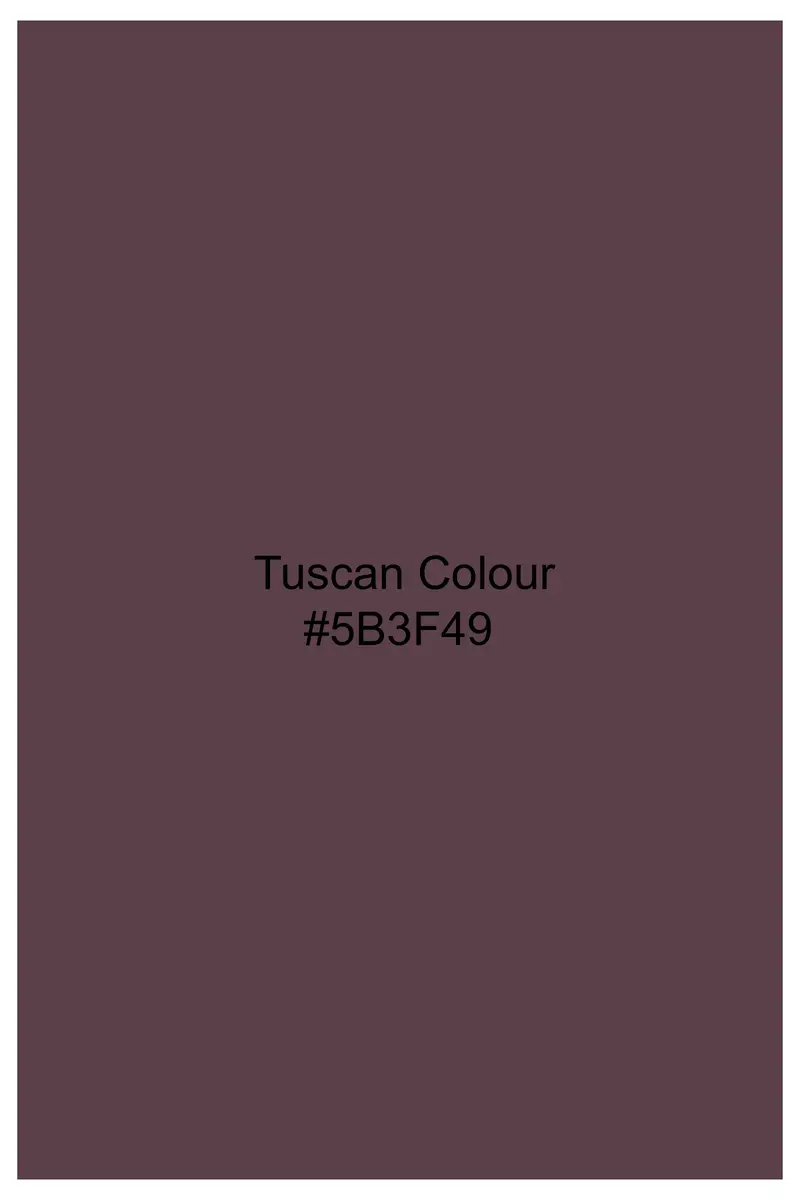 Sienna Shadow-Tuscan Maroon Stripes Jacquard Textured Premium Cotton Dress Shirt 7