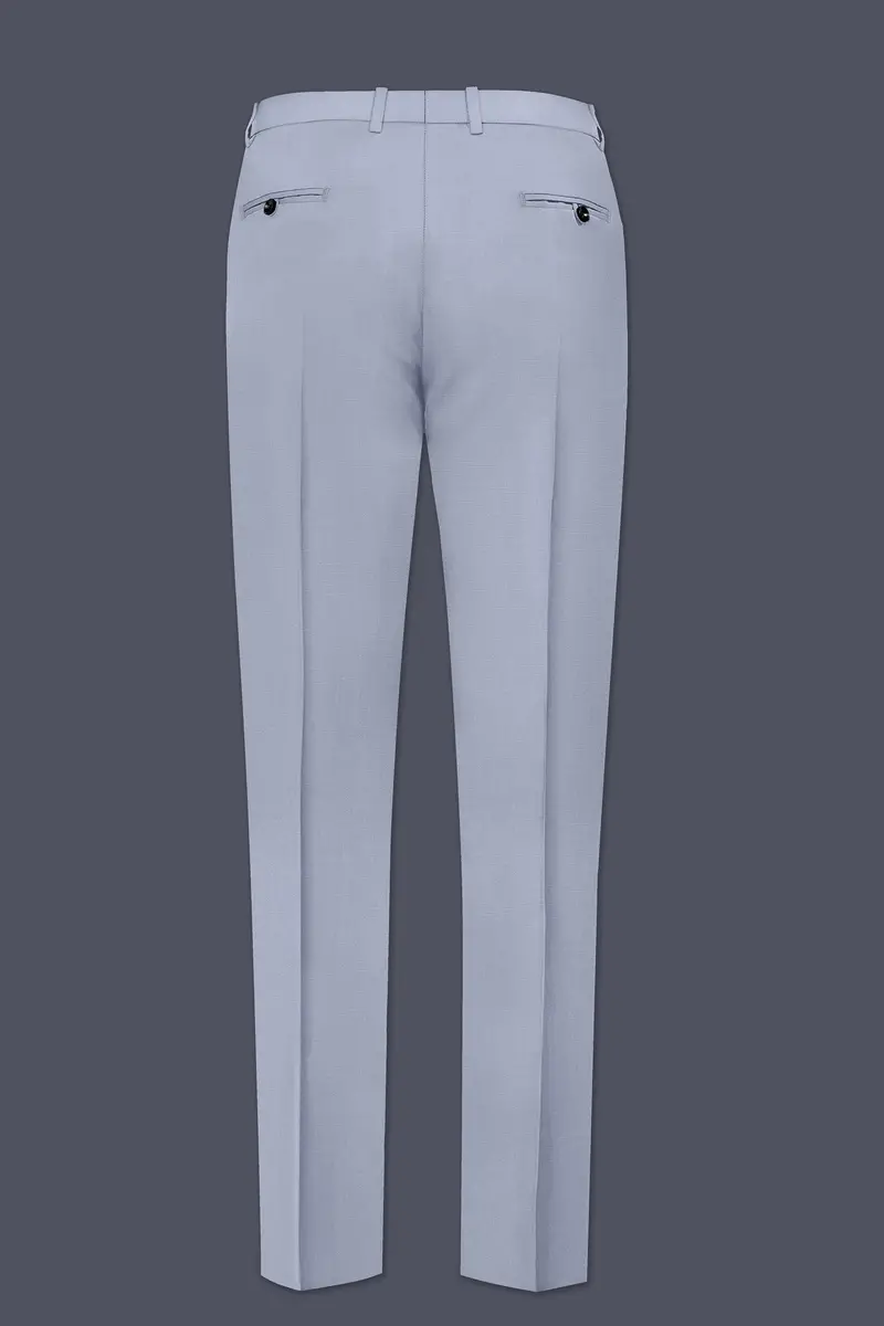 Silgrove-Loblolly Gray Wool Rich Bandhgala Slight Stretch Suit 12