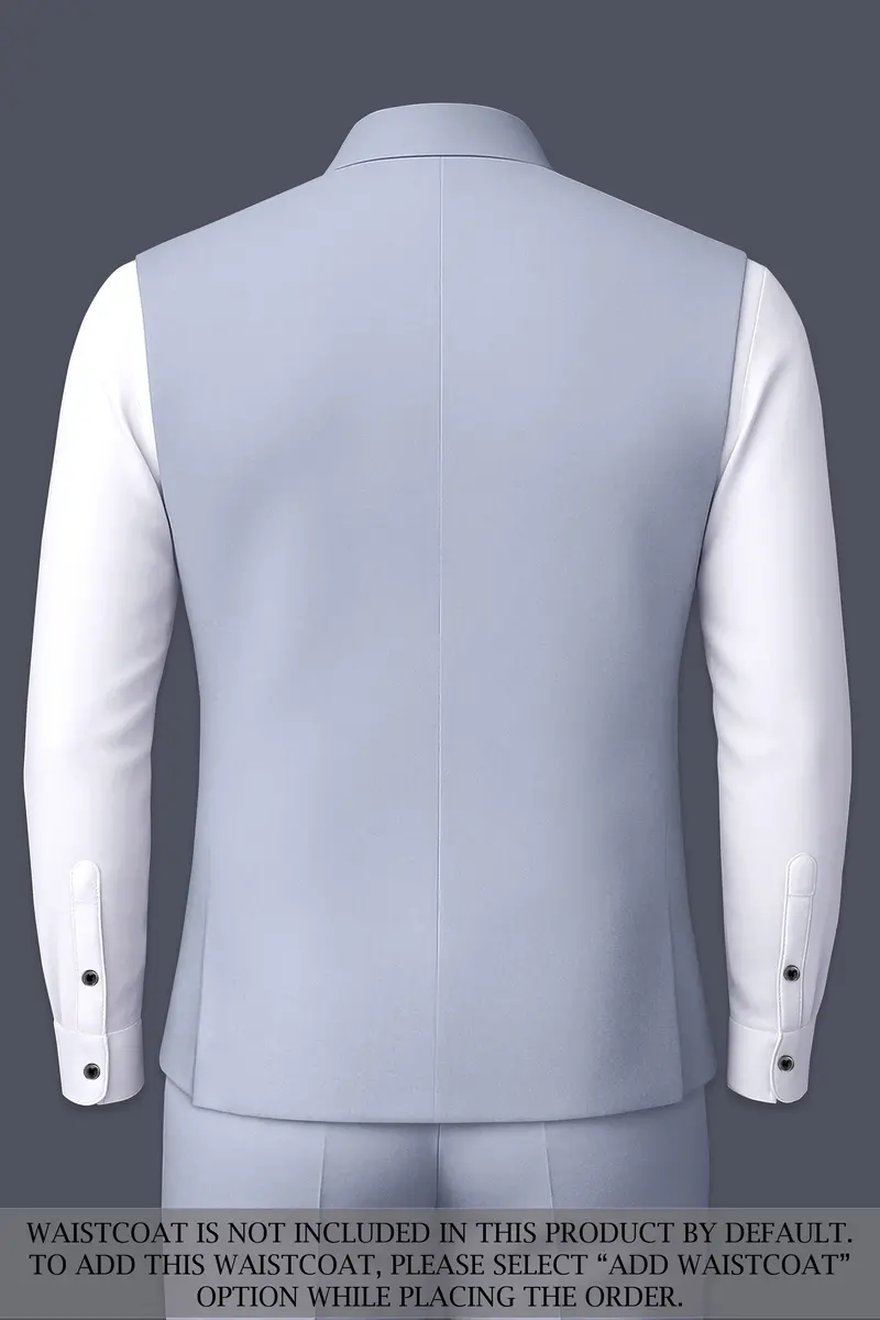 Silgrove-Loblolly Gray Wool Rich Bandhgala Slight Stretch Suit 15