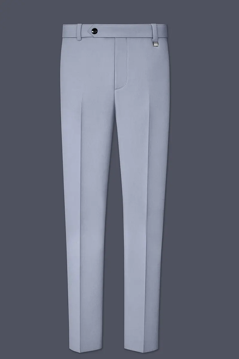 Silgrove-Loblolly Gray Wool Rich Double Breasted Slight Stretch Suit 13