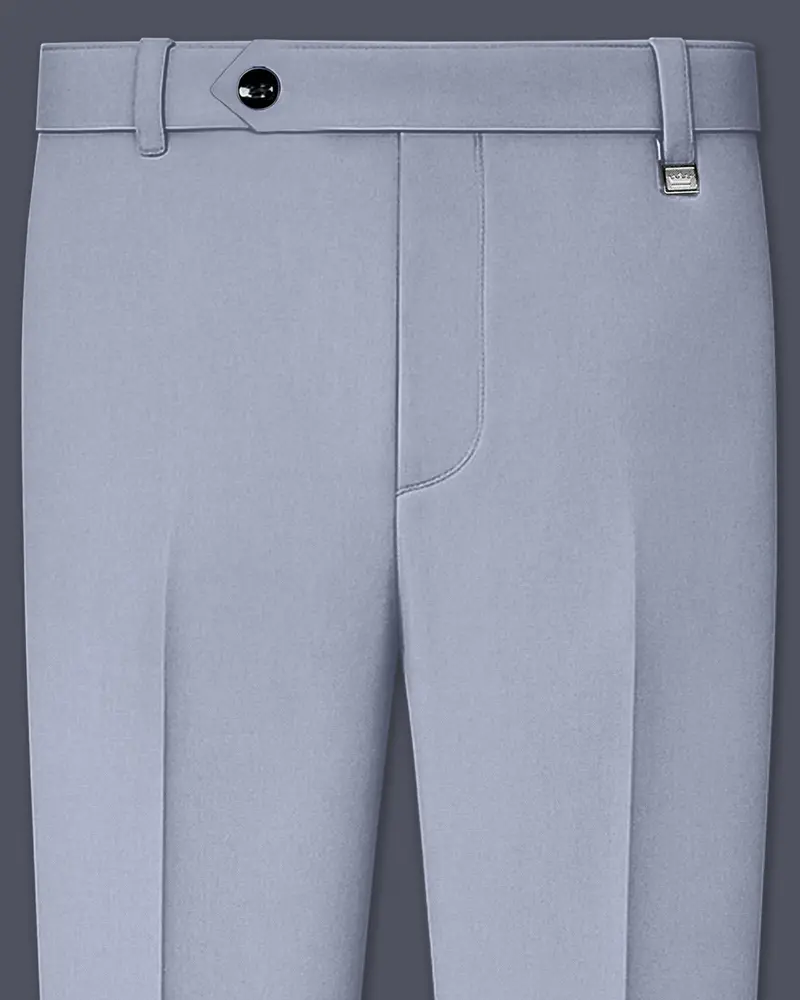 Silgrove-Loblolly Gray Wool Rich Slight Stretch Waistband Pant 1