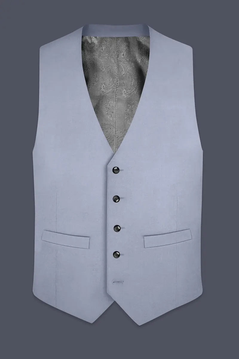 Silgrove-Loblolly Gray Wool Rich Slight Stretch Waistcoat 2