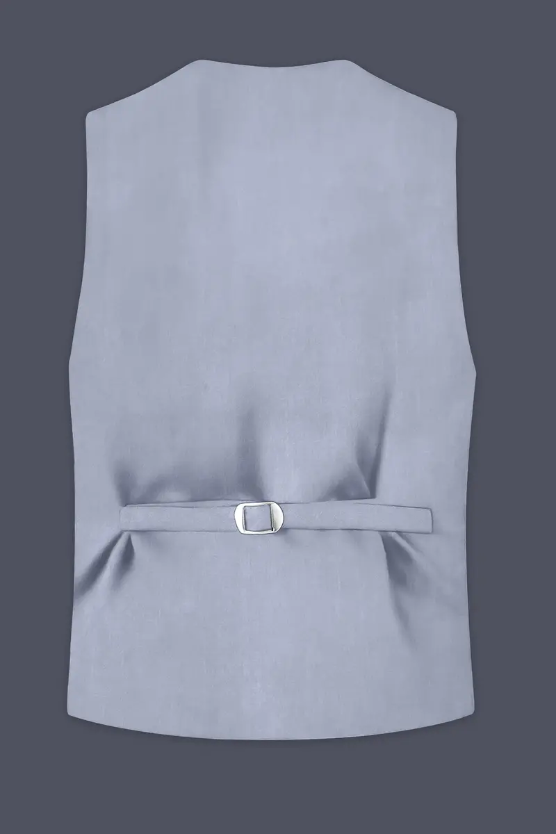 Silgrove-Loblolly Gray Wool Rich Slight Stretch Waistcoat 4