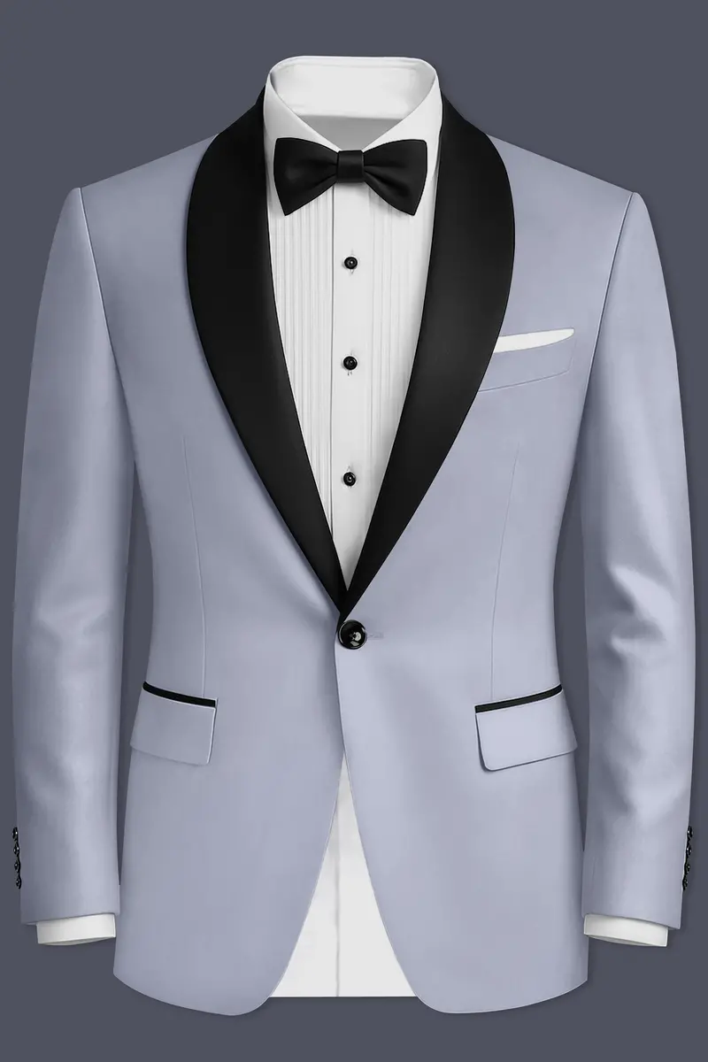 Silgrove-Loblolly Gray Wool Rich Tuxedo Slight Stretch Blazer 2