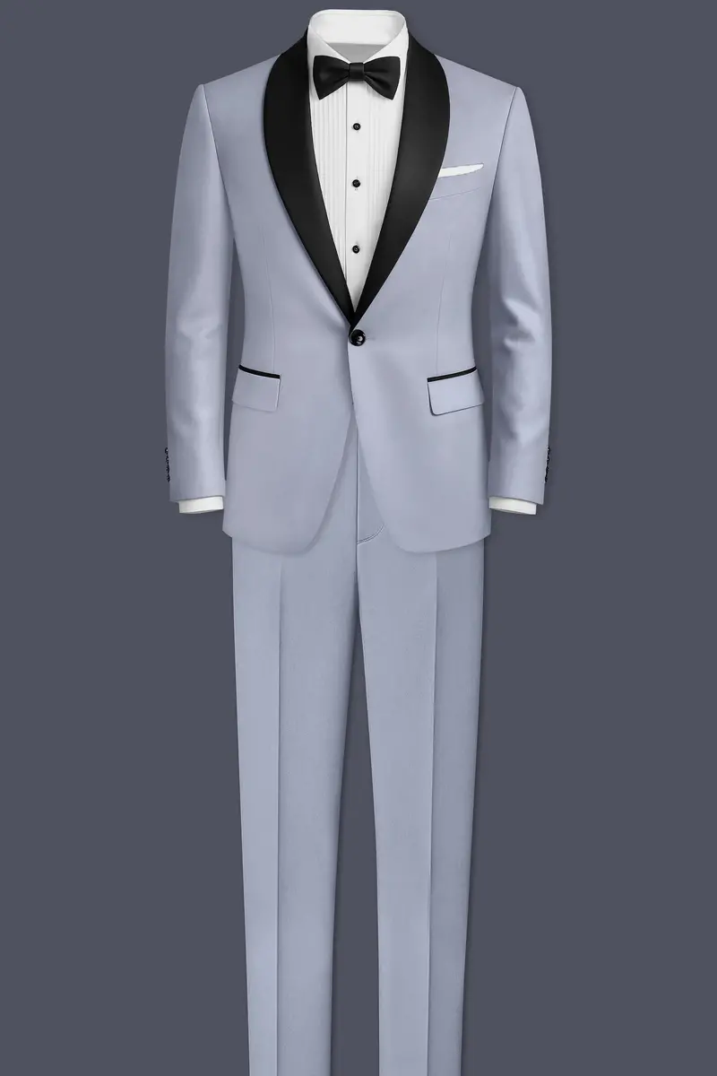 Silgrove-Loblolly Gray Wool Rich Tuxedo Slight Stretch Blazer 9