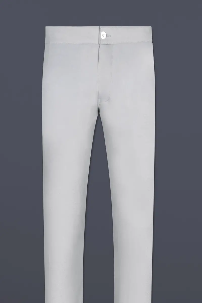 Silver Sand Gray Poplin Giza Cotton Lounge Pant 2