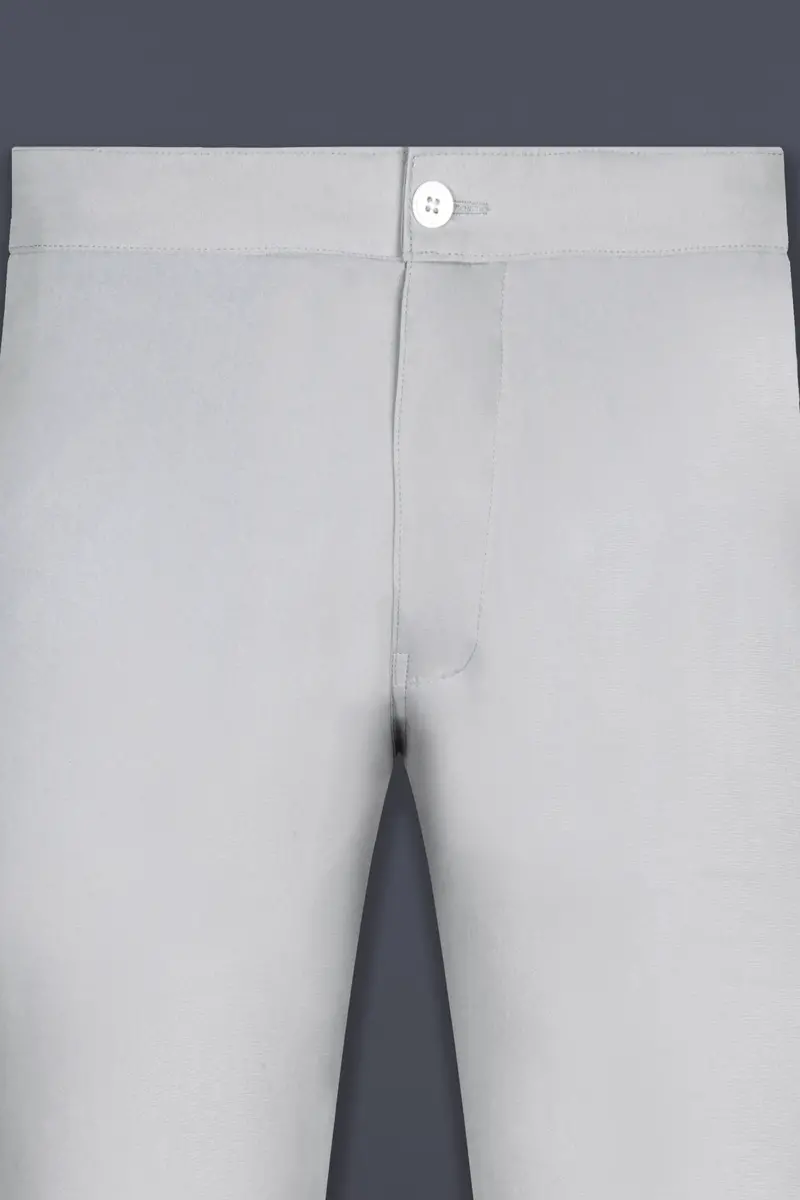 Silver Sand Gray Poplin Giza Cotton Lounge Pant 5
