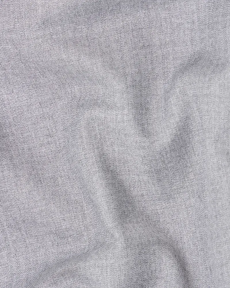 Silver Sand Grey Double-Breasted Wool Rich Blazer 3