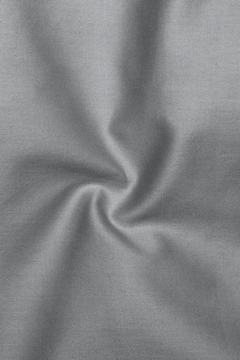 Silvoro Martini Gray Subtle Sheen Super Soft Premium Cotton Tuxedo Dress Shirt 3