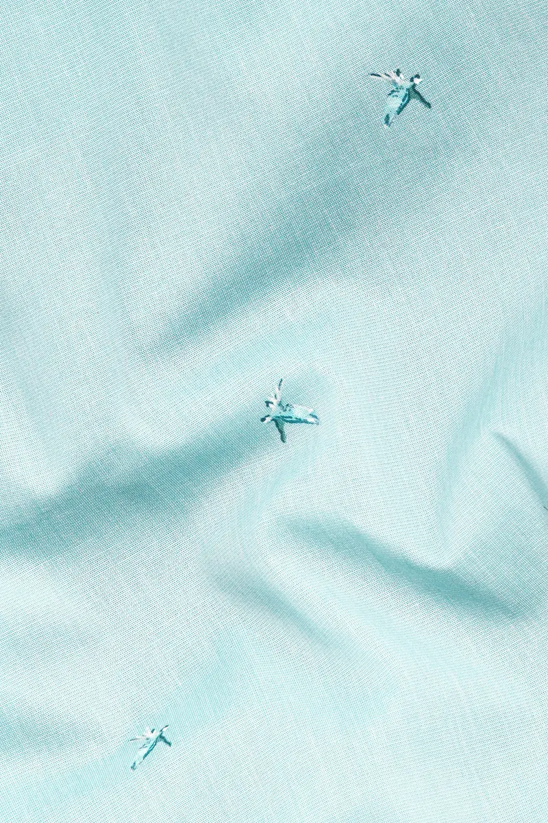 Sinbad Blue Printed Super Soft Premium Cotton Designer Shirt 3