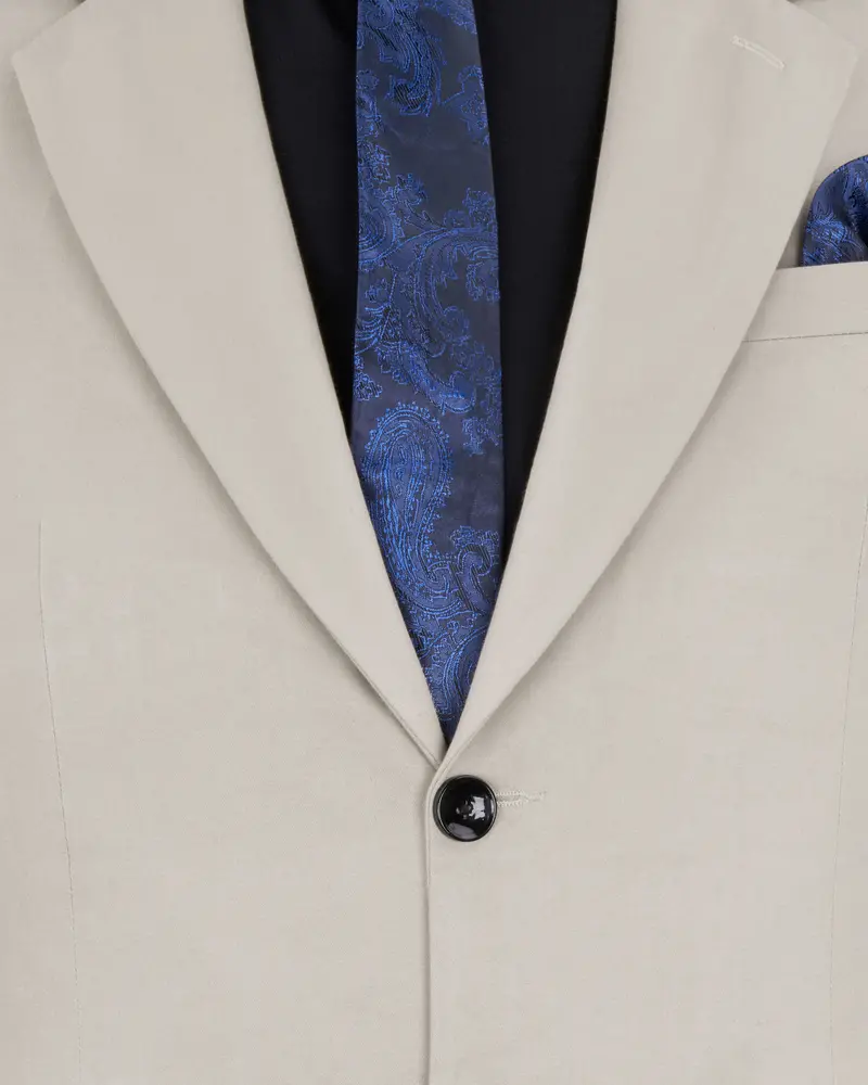 Sisal Light Gray Stretchable Premium Cotton Traveler Blazer 4