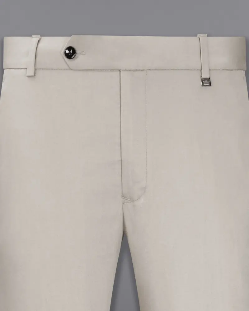 Sisal Light Gray Stretchable Premium Cotton Traveler Pant 4
