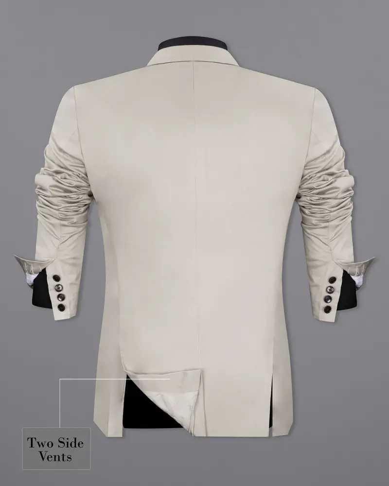 Sisal Light Gray Stretchable Premium Cotton Traveler Suit 10