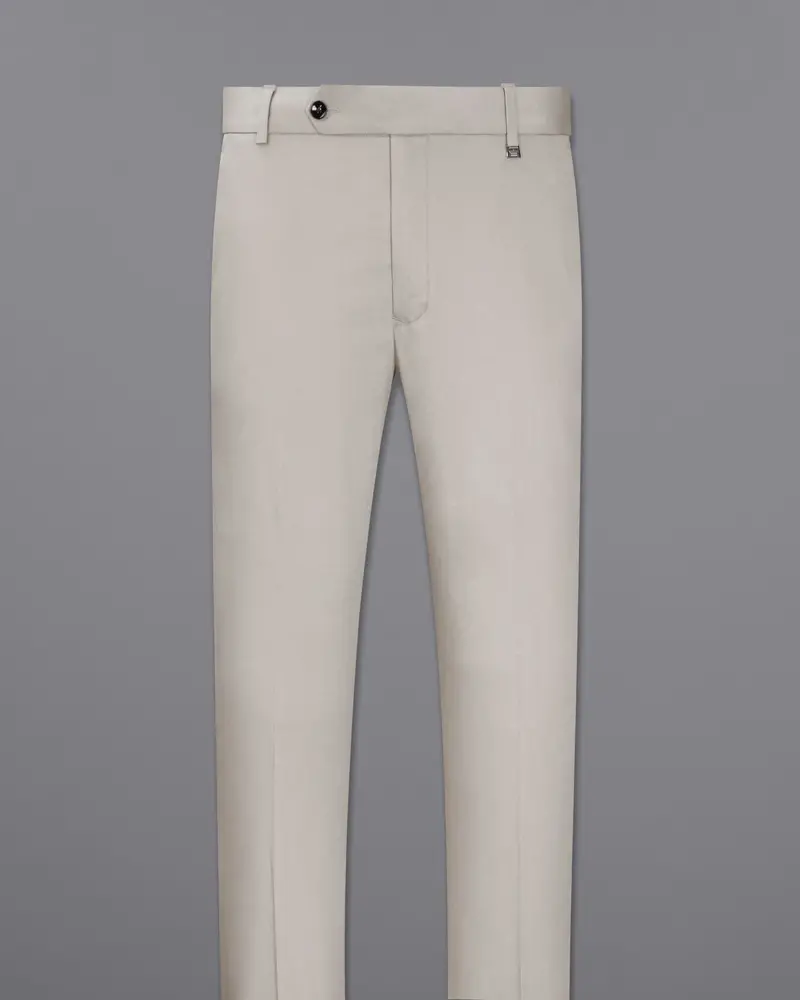 Sisal Light Gray Stretchable Premium Cotton Traveler Suit 13