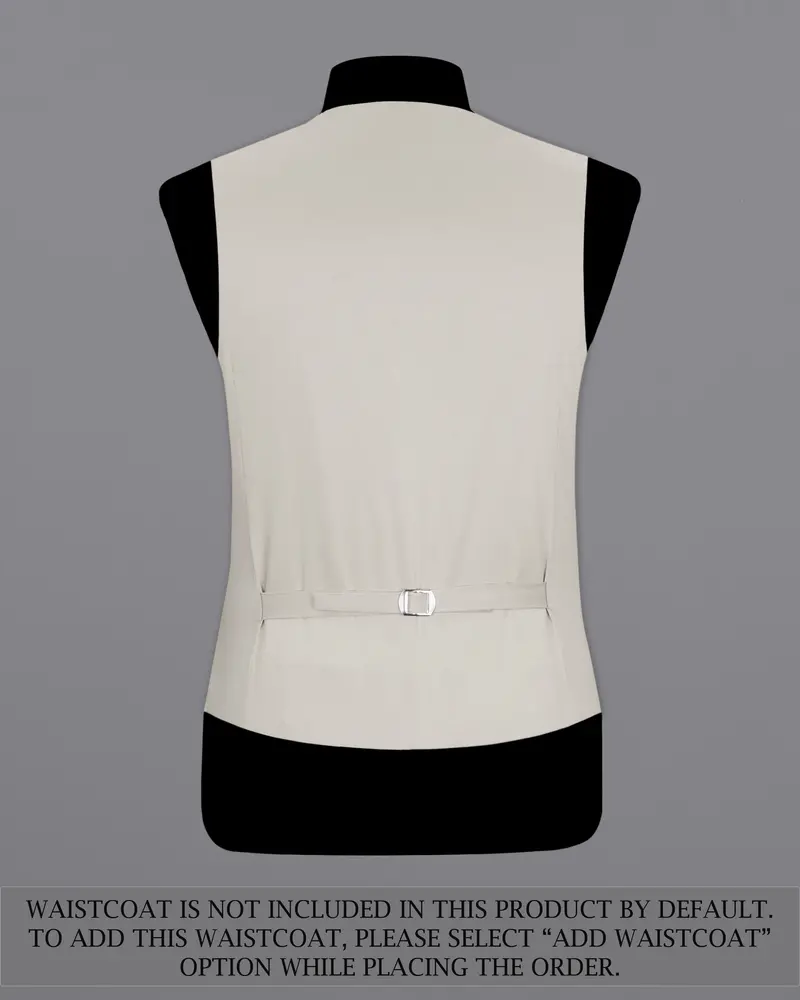 Sisal Light Gray Stretchable Premium Cotton Traveler Suit 17