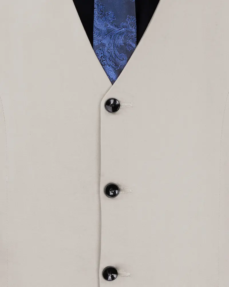Sisal Light Gray Stretchable Premium Cotton Traveler Suit 19