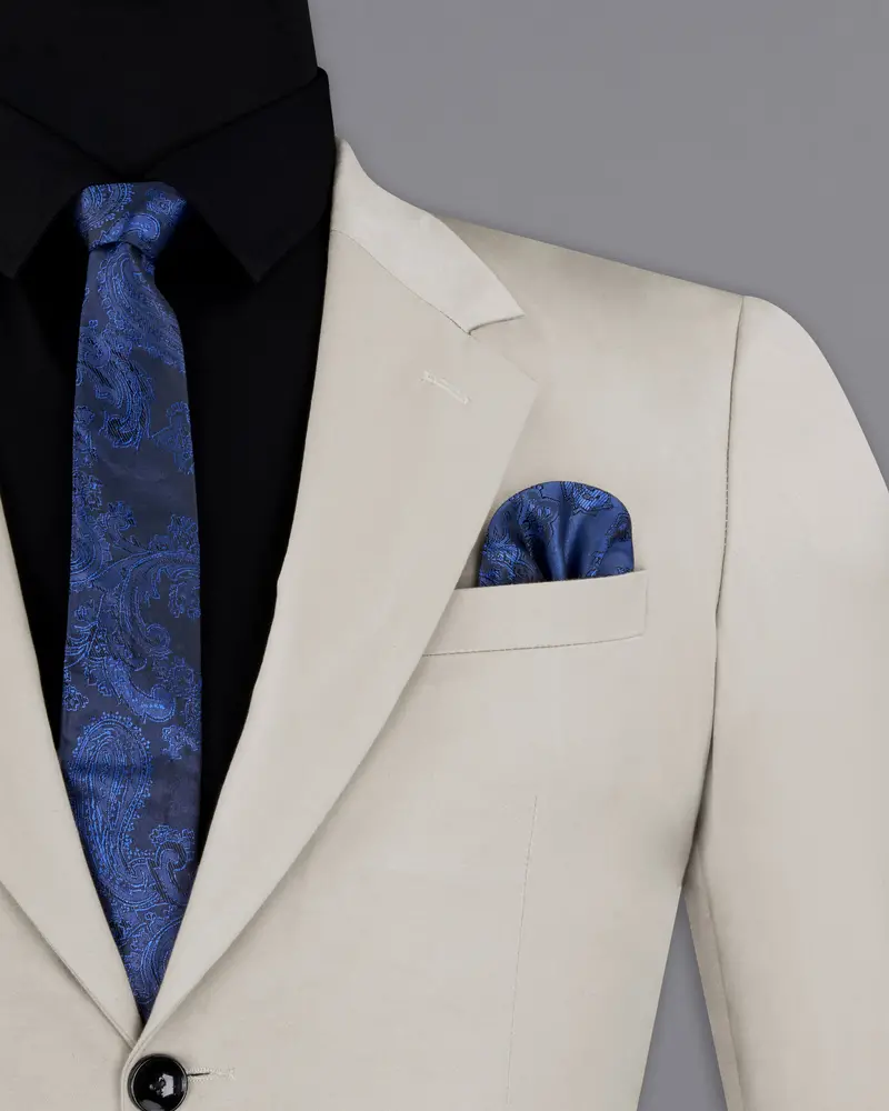 Sisal Light Gray Stretchable Premium Cotton Traveler Suit 7
