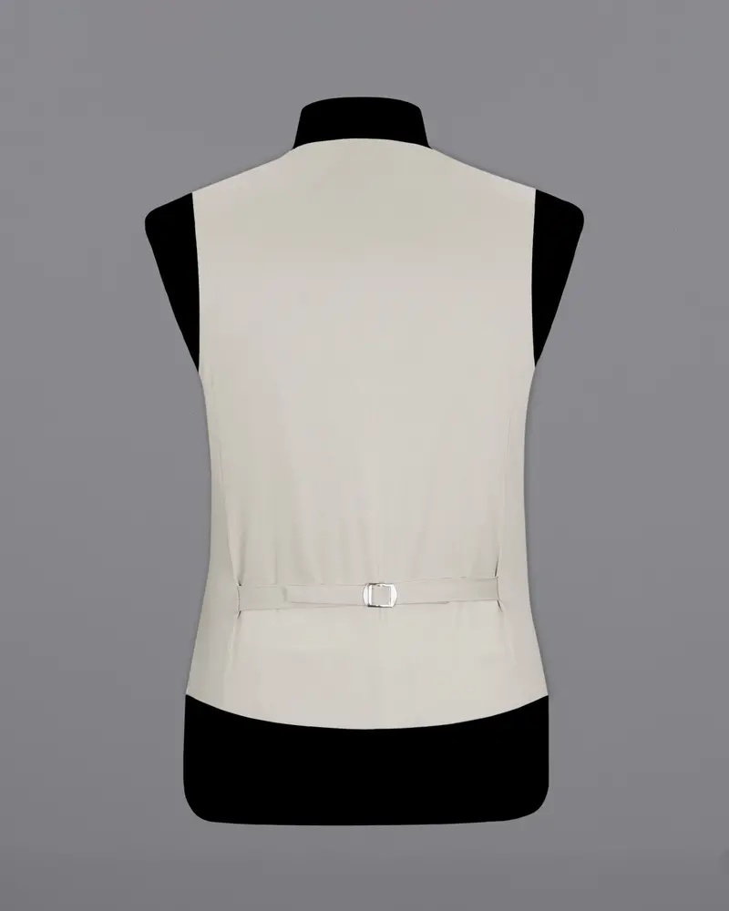 Sisal Light Gray Stretchable Premium Cotton Traveler Waistcoat 6