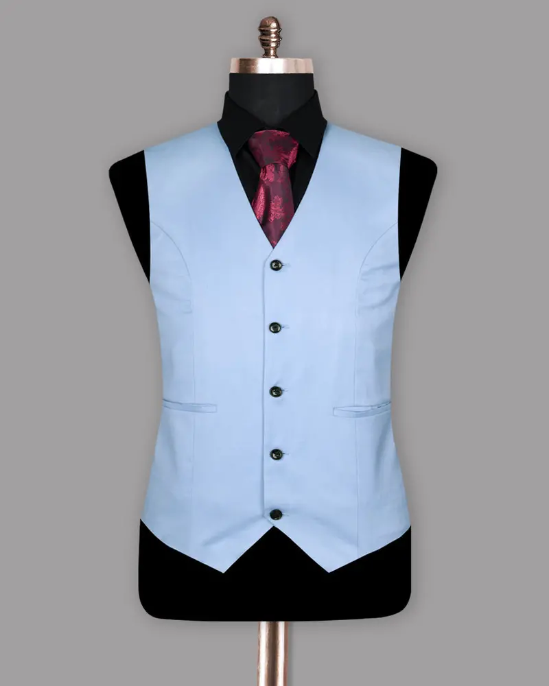 Sky Wool Rich Waistcoat 2