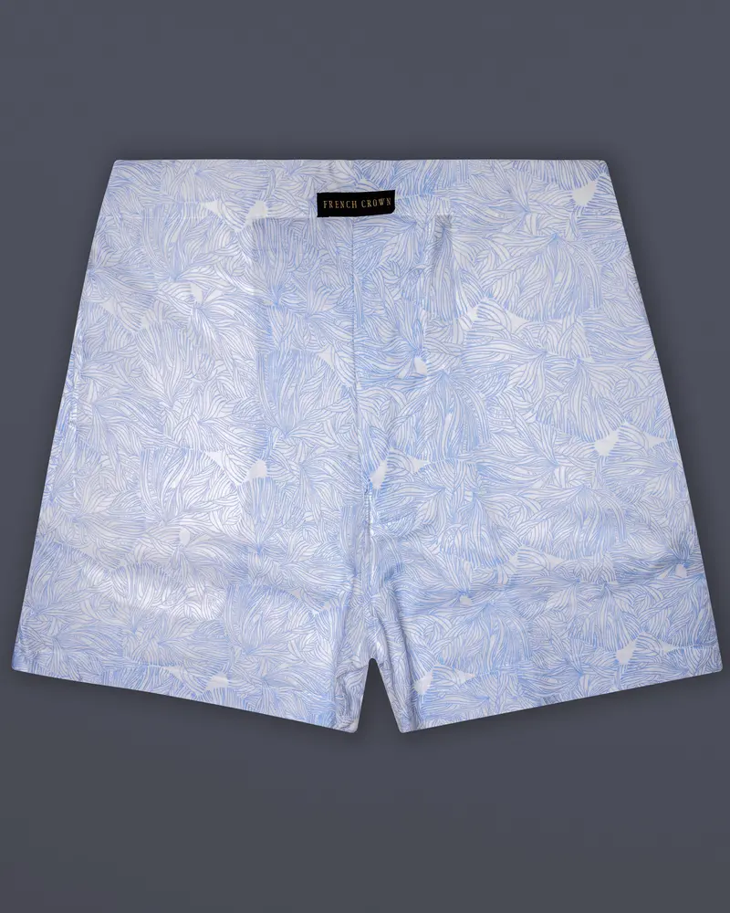 Skylet-Pigeon Post Blue Printed Chambray Premium Cotton Boxer 1