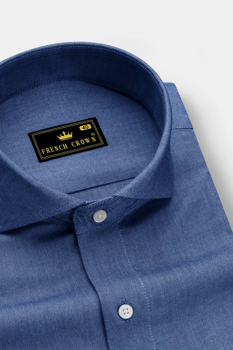 Slate Blue Royal Oxford Shirt 2