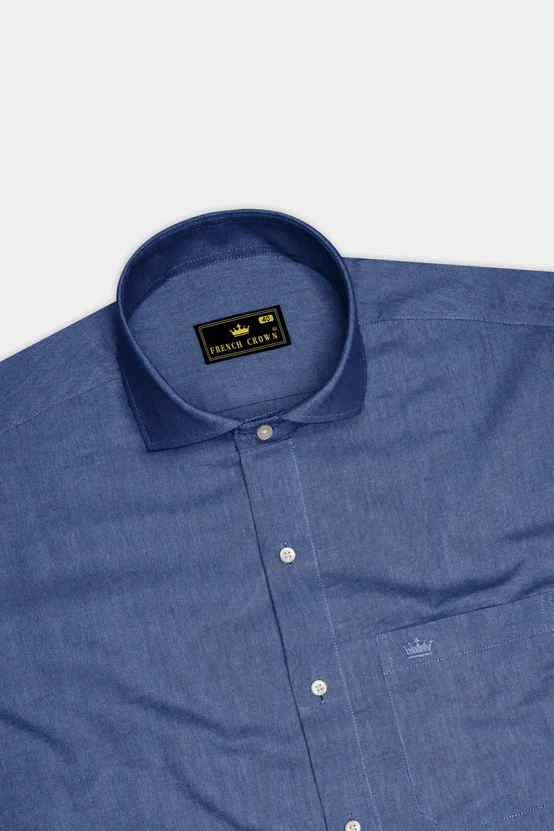 Slate Blue Royal Oxford Shirt 5