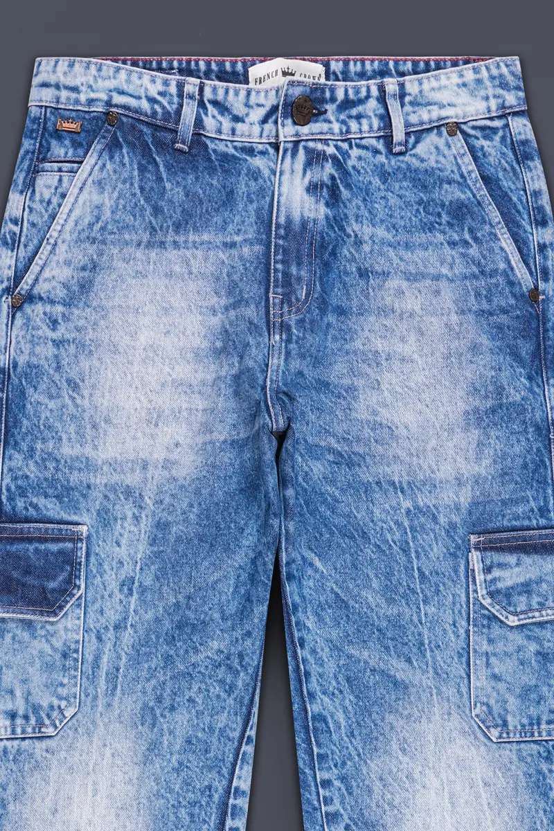 Slate Blue Stone Washed Denim 4