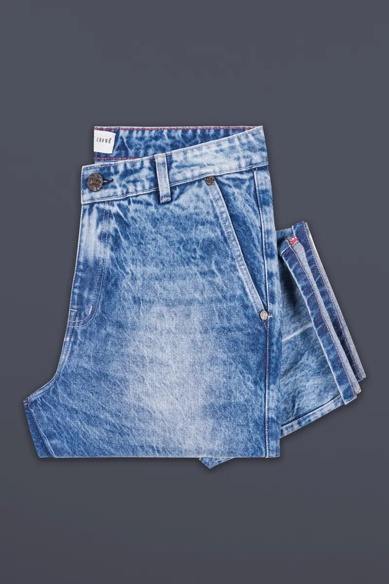 Slate Blue Stone Washed Denim 5