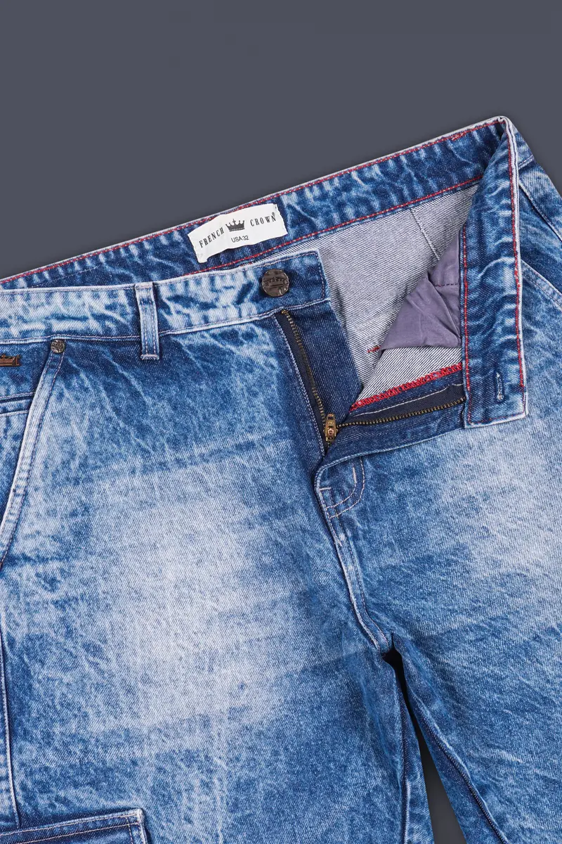 Slate Blue Stone Washed Denim 6