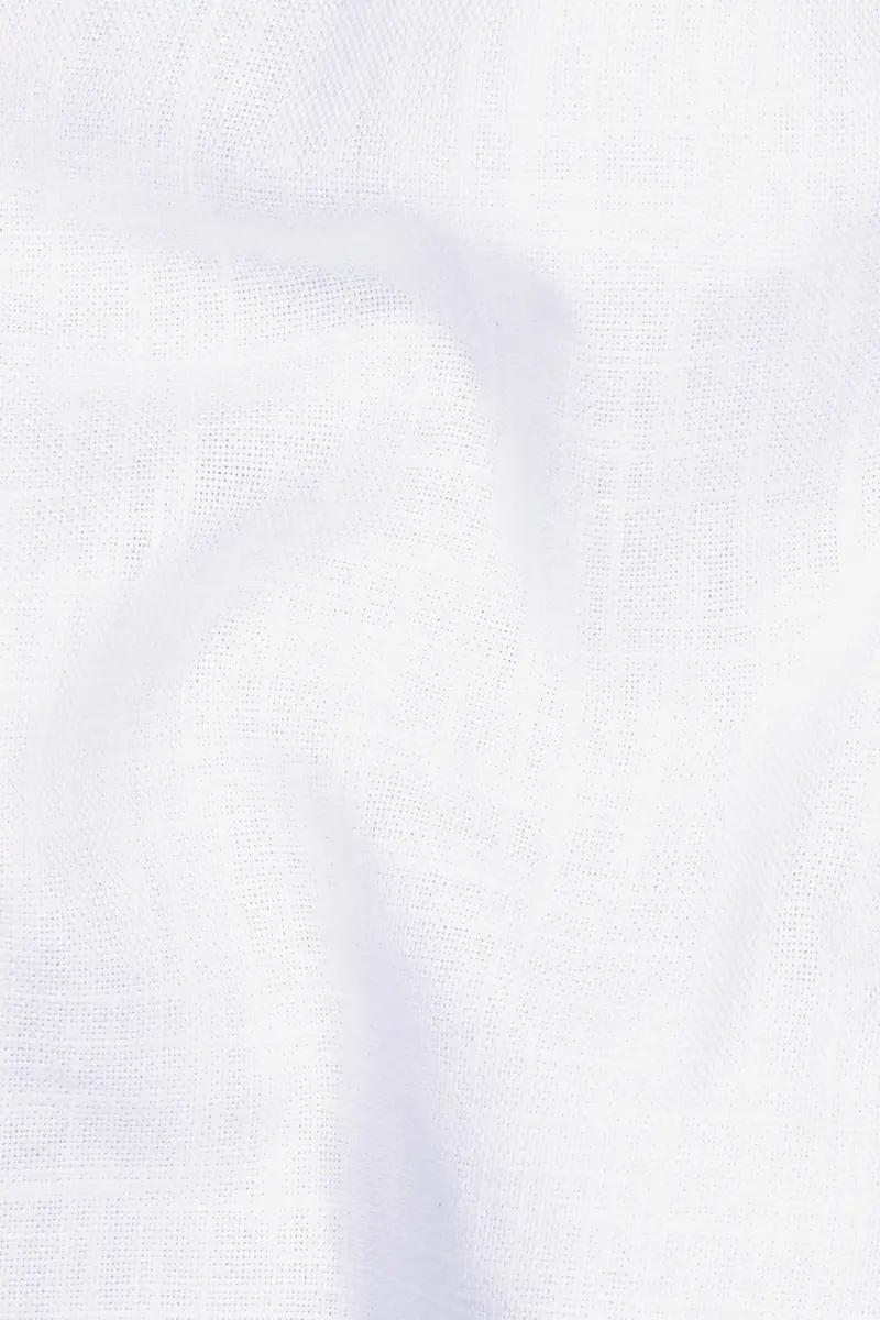 Snow White Luxurious Linen Double-Breasted Sports Blazer 3