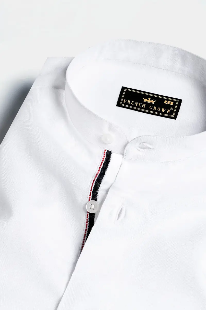 Snow White Luxurious Linen Shirt 1