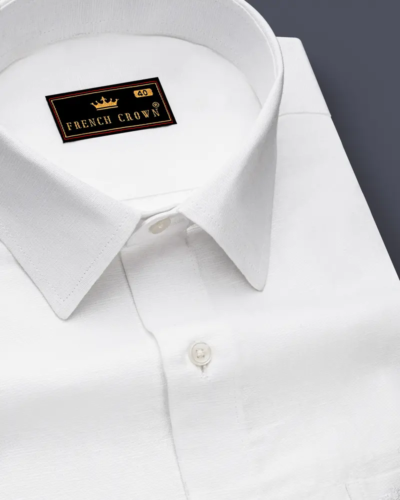 Snow White Luxurious Linen Shirt 1