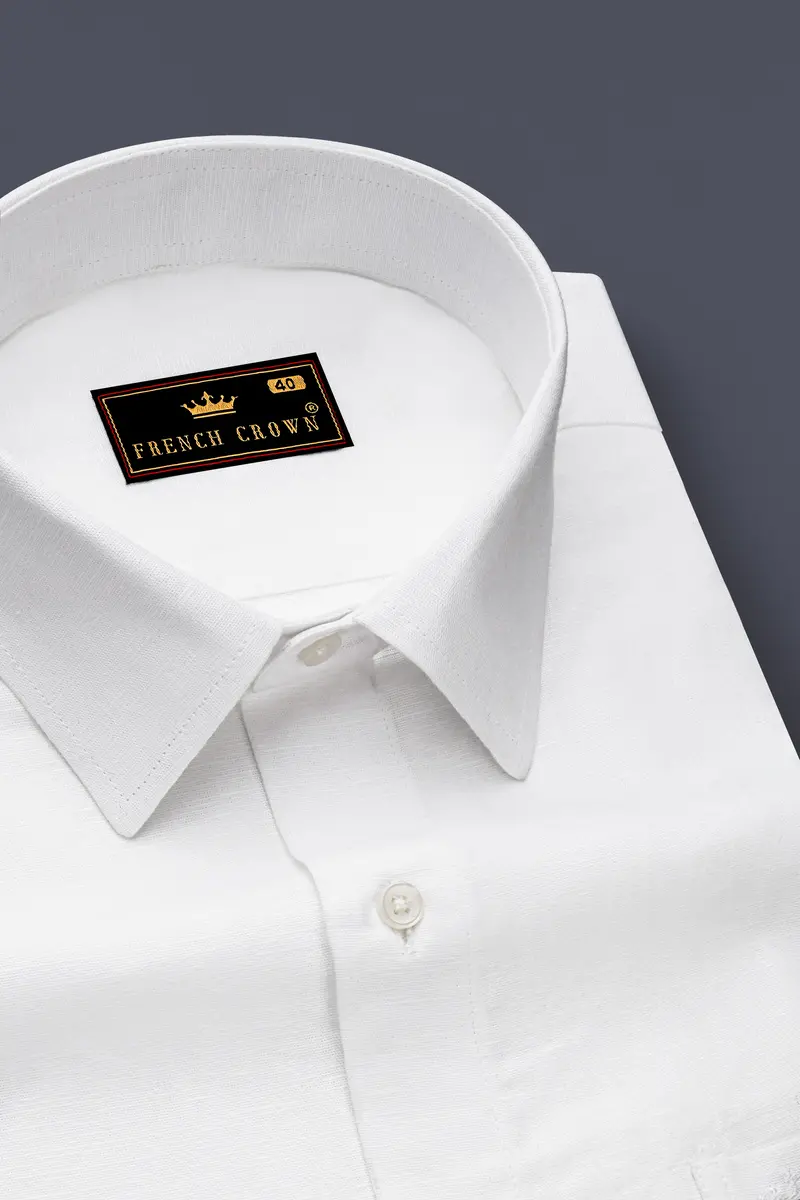 Snow White Luxurious Linen Shirt 2