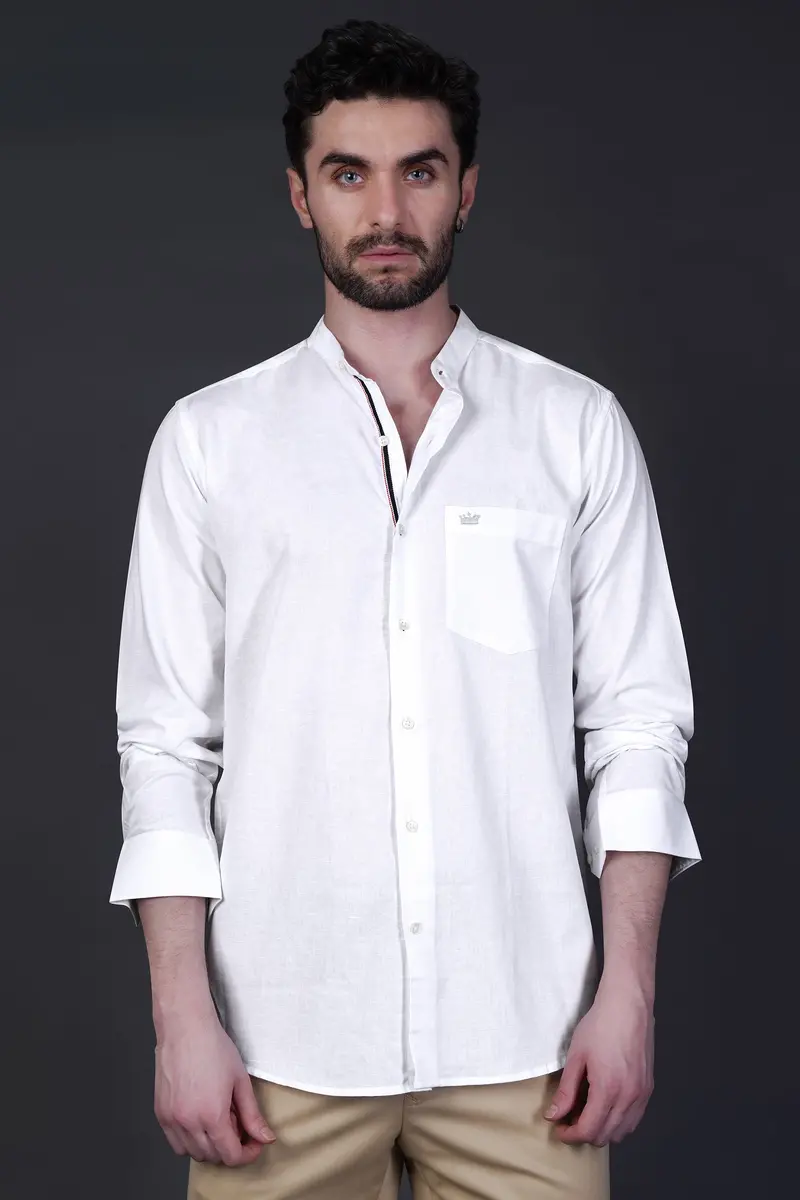 Snow White Luxurious Linen Shirt 4