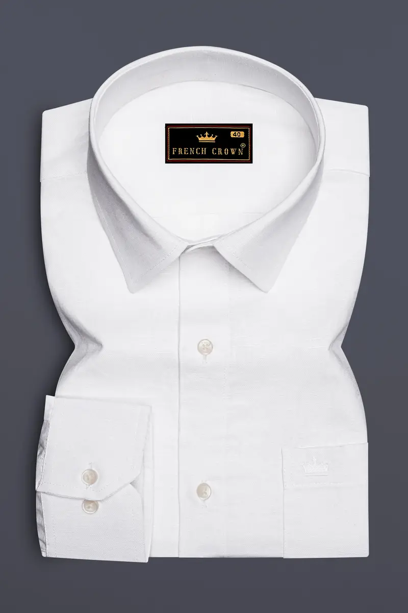 Snow White Luxurious Linen Shirt 4