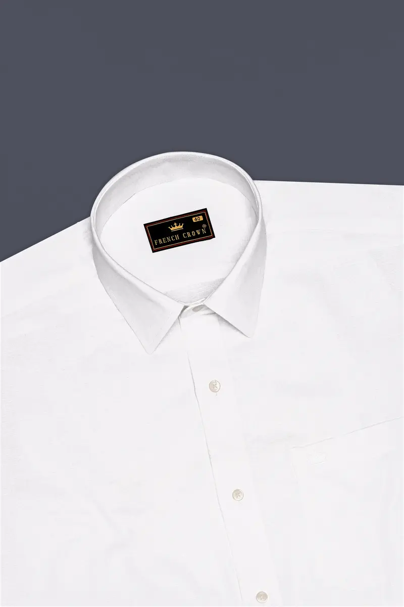 Snow White Luxurious Linen Shirt 5