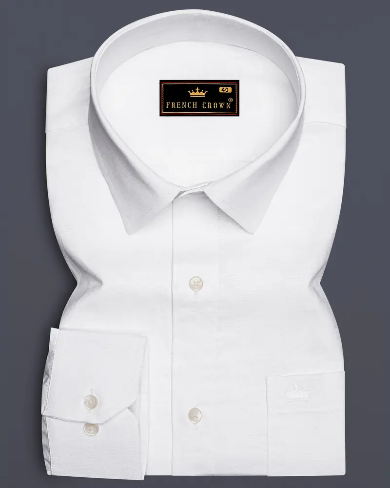 Snow White Luxurious Linen Shirt 6