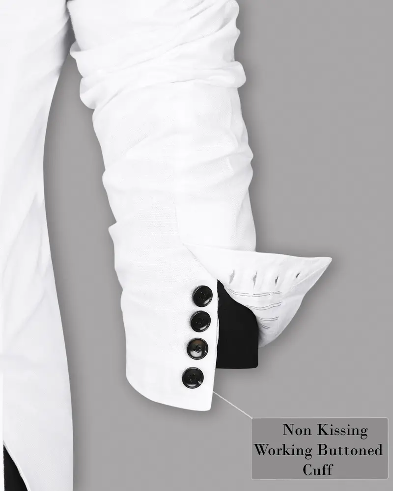 Snow White Luxurious Linen Sports Blazer 10