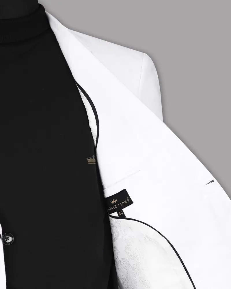 Snow White Luxurious Linen Sports Blazer 6