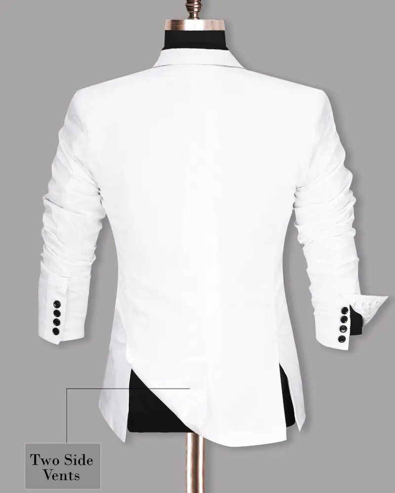Snow White Luxurious Linen Sports Suit 10